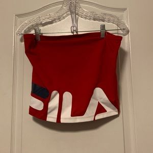 Fila Red Tube Top Bandeau